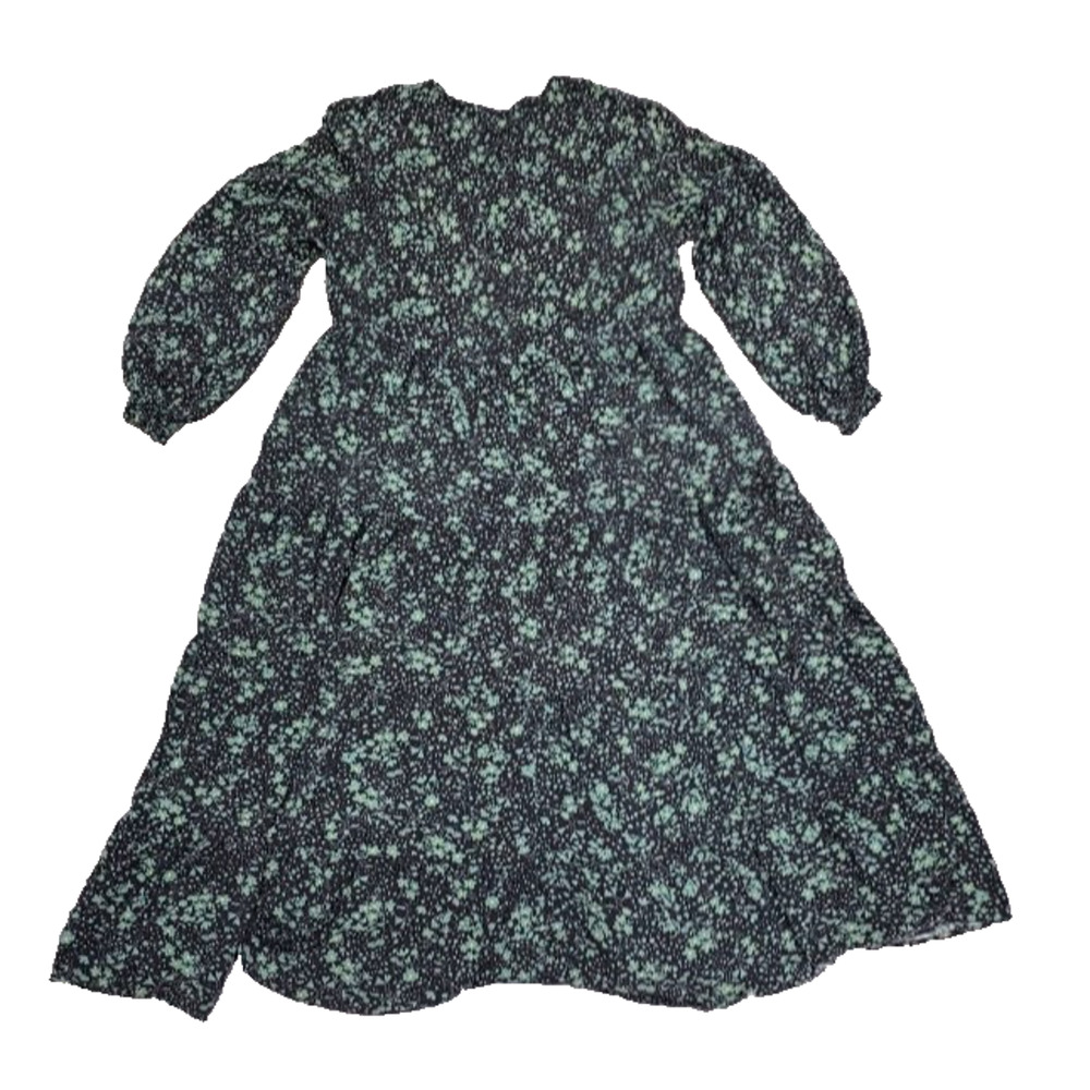 Zara The Angel Prairie Floral Midi Dress boho cottagecore Green Medium A005893 - Picture 11 of 11